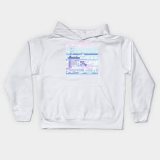 Small house in the snow Kids Hoodie